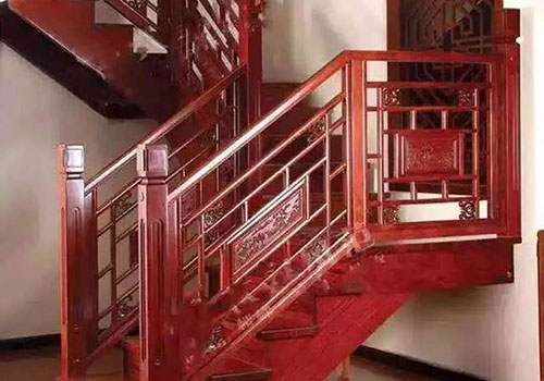 中式风格家居装修楼梯定制效果图